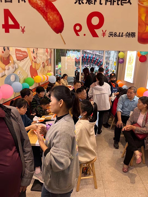 熱烈祝賀如意餛飩湖北咸寧崇陽凱鴻店盛大開業！